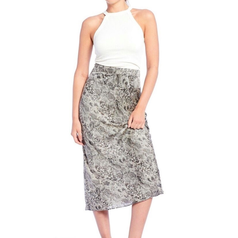 Free People Normani Bias Midi Skirt